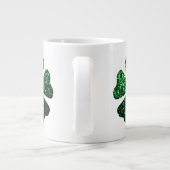 Grande Tasse Parties scintillant vert foncé brillant Shamrock C (Dos)