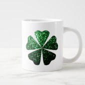 Grande Tasse Parties scintillant vert foncé brillant Shamrock C (Droite)