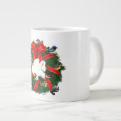 Grande Tasse Parulines Birdorées Courbe de Noël (Devant droit)
