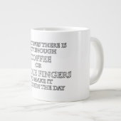 Grande Tasse Pas assez de café ou de doigts moyens (Devant droit)