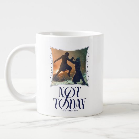 Grande Tasse "Pas Aujourd'Hui" Arya Stark Vs. Le Roi De Nuit (Gauche)