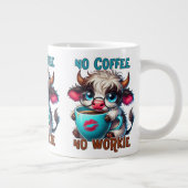 Grande Tasse Pas de café, pas de travail (Droite)