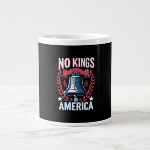 Grande Tasse Pas de rois en Amérique Design Classique Graphique