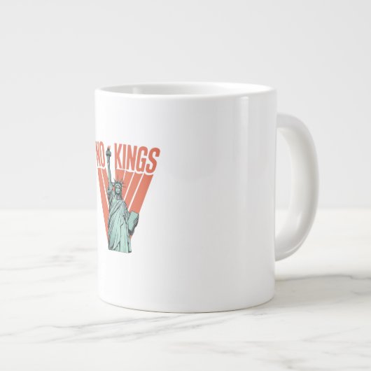 Grande Tasse Pas de rois Statue de protestation Classique améri (Devant droit)