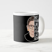 Grande Tasse Pas fragile comme une fleur fragile comme une bomb (Devant droit)