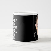 Grande Tasse Pas fragile comme une fleur fragile comme une bomb (Devant)
