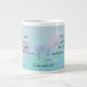Grande Tasse Pas par Might - Zacharie 4:6 (Devant)