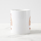 Grande Tasse Pastel Boho Rainbow Abuela Taza de Café Establishm (Devant)