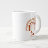 Grande Tasse Pastel Boho Rainbow Tía Taza de Café Establishment (Devant droit)