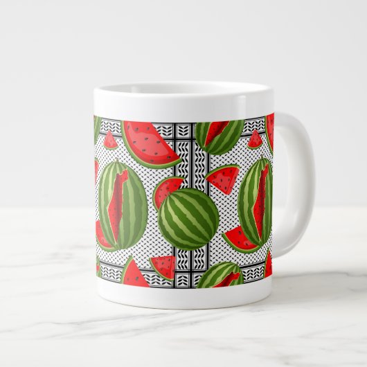 Grande Tasse Pastèque Palestine - Slice (Devant droit)
