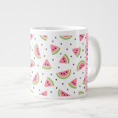 Grande Tasse Pastèque Rose, Pâtes De Pâques, Votre Nom (Devant droit)