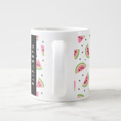 Grande Tasse Pastèque Rose, Pâtes De Pâques, Votre Nom (Dos)