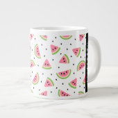 Grande Tasse Pastèque Rose, Pâtes De Pâques, Votre Nom (Devant droit)