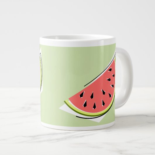 Grande Tasse Pastèque tranche verte 2 (Devant droit)