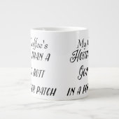 Grande Tasse Patch de poivron drôle personnalisé ・ chaud (Devant)