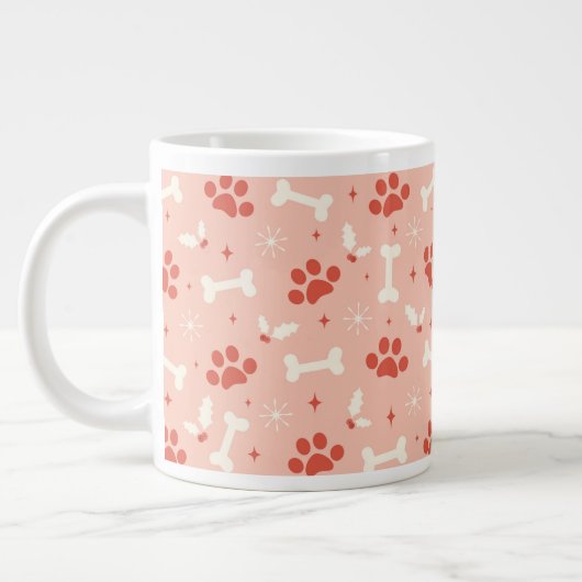 Grande Tasse Pâtes et os de Noël Motif (Gauche)