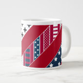 Grande Tasse Patriotique, patchwork (Devant droit)