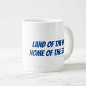 Grande Tasse Patriotisme américain de l'aigle chauve (Devant droit)