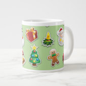 Grande Tasse Patters de Noël (Devant droit)