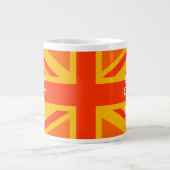 Grande Tasse Pavillon britannique Orange Union Jack (Devant)