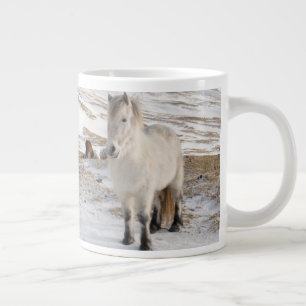 Grande Tasse Paysage avec des chevaux islandais