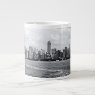 Grande Tasse Paysage urbain en noir et blanc
