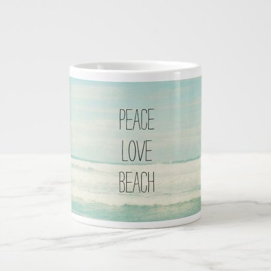 Grande Tasse Peace Love Beach (Devant)