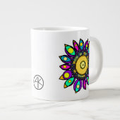 GRANDE TASSE PEACOCK MANDALA (Devant droit)