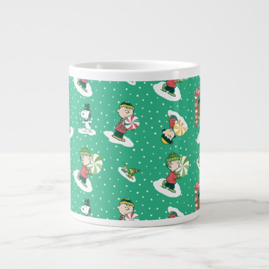 Grande Tasse Peanuts Peppermint Dreams Snowflake Motif (Devant)