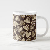Grande Tasse Peau d'animal avec des coeurs (Droite)