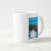 Grande Tasse Pêche à l'ours dans la rivière - Latouche, Alaska (Devant droit)