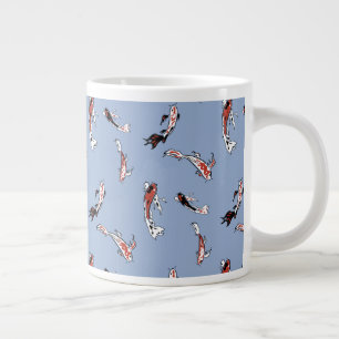 Grande Tasse Peint Koi nager dans l'étang