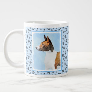 Grande Tasse Peinture Basenji - Belle Art Original