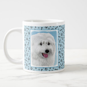 Grande Tasse Peinture de chien des lowland polonais - Art du ch