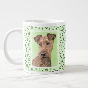 Grande Tasse Peinture de Terrier Irlandais - Drôle d'Art Origin