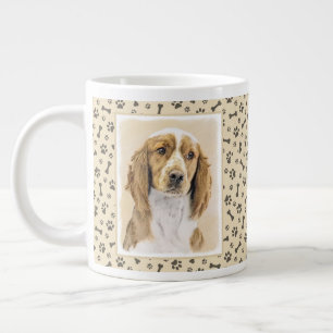 Grande Tasse Peinture de Welsh Springer Spaniel - Art canin ori