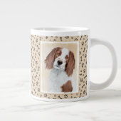 Grande Tasse Peinture en Setter rouge et blanc irlandais - Art  (Droite)