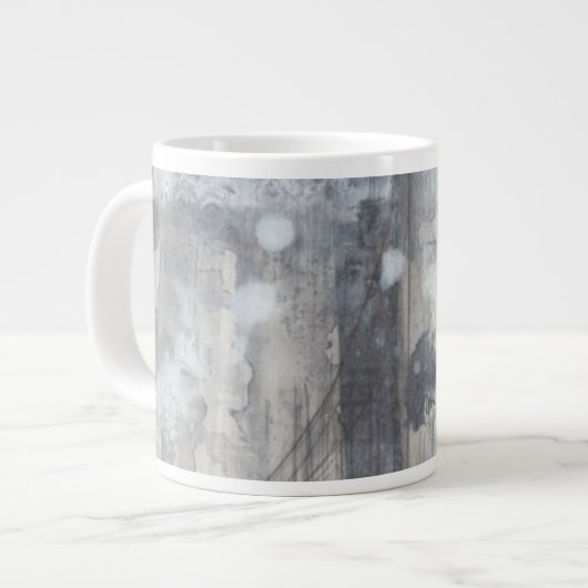 Grande Tasse Peinture gris contemporaine (Devant gauche)