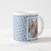 Grande Tasse Peinture Havanaise (Argent) - Cute Original Chien  (Devant droit)