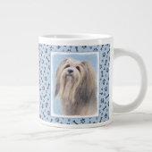 Grande Tasse Peinture Havanaise (Argent) - Cute Original Chien  (Droite)
