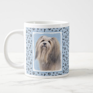 Grande Tasse Peinture Havanaise (Argent) - Cute Original Chien 