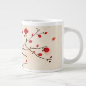 Grande Tasse Peinture orientale de style, fleur de prune au (Droite)