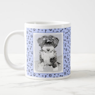 Grande Tasse Peinture Tibétaine Terrier - Cute Original Chien A