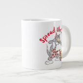 Grande Tasse Peinture Tom & Jerry Coeurs de Saint-Valentin (Devant droit)