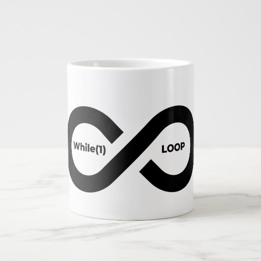 Grande Tasse Pendant(1) boucle infinie (Devant)