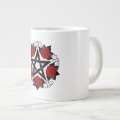 Grande Tasse Pentagramme aux roses rouges (Devant droit)