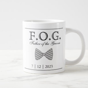 Grande Tasse Père du Mariage Groom Date Keepsaké