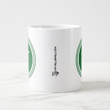 Père Jour Golf Papa Vert Écriture Cercle Monogramm