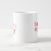 Grande Tasse Père Noël Baby - Fun Holiday Typography Design (Devant)