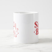 Grande Tasse Père Noël Baby - Typographie de Noël rétro (Devant)